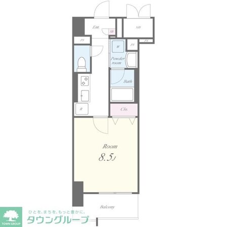 エスカルコートの物件間取画像